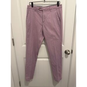 Ted Baker Men's Purple Chino Flat Front Pant Sz 32x30